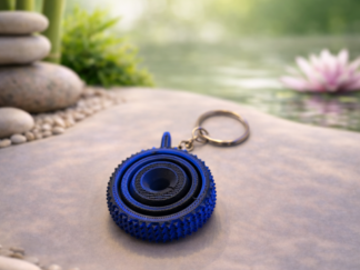 Porte clef antistress gyroscopique texturé