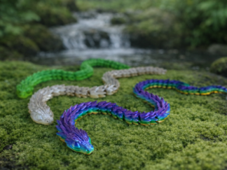 Serpents endormis en impression 3D