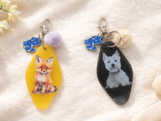 Porte clef animaux en resine et impression 3D
