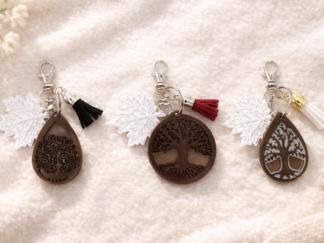 Porte clef arbre de vie en resine et impression 3D