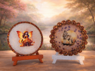 Tableau en résine sur chevalet