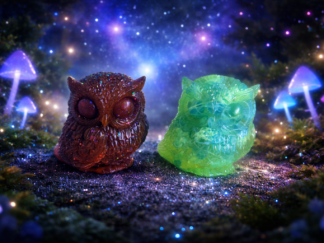 Petite chouette en résine