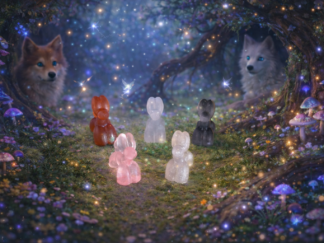 Chien ballon en résine