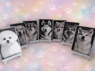Portrait de chien en impression 3d